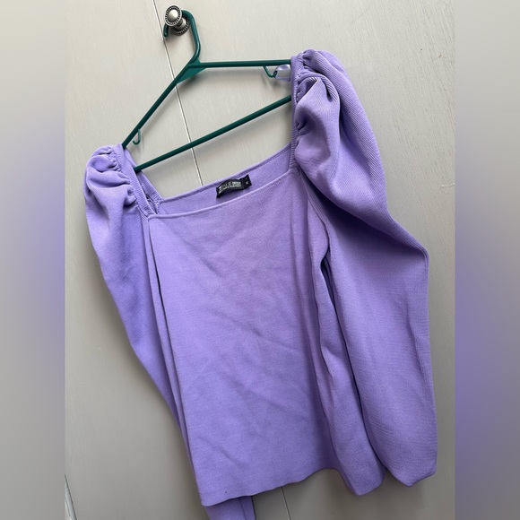 7Th Avenue NY&C Puffy Sleeve Top - Picture 3 of 5